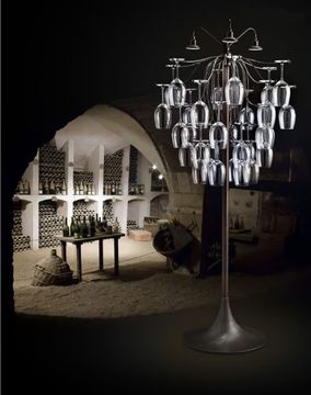 SAUVIGNON - LED glass floor lamp by Aldo Bernardi - view 2